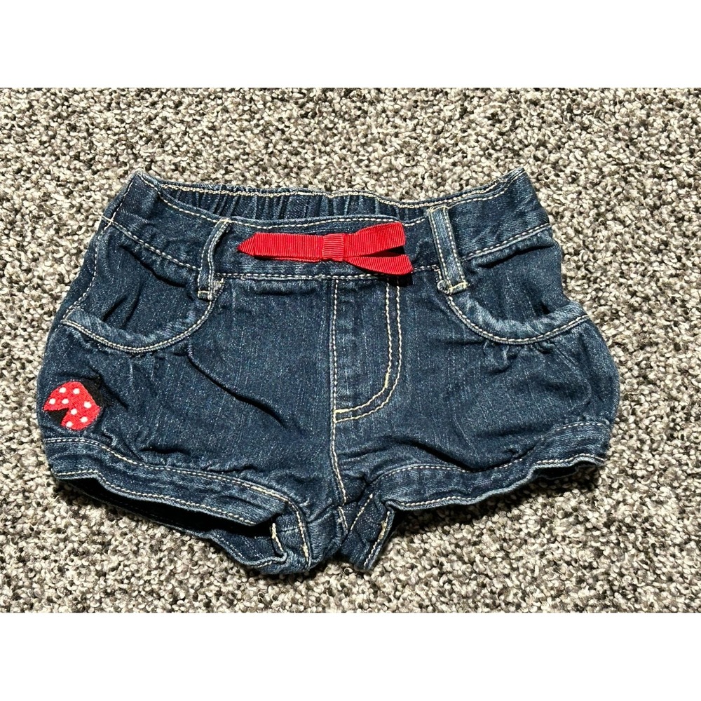 Cc13 Gymboree baby girls size 6–12 months jeans shorts ladybug bloomers‎